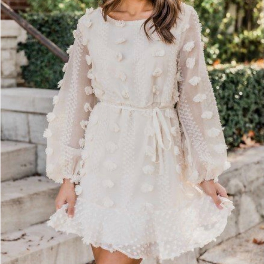 Pom Pom Mini Dress